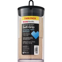 CVS Health Self-Grip Athletic Tape/Bandage, Beige, 2in. x 70in., 2 PACK
