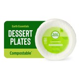 Total Home Earth Essentials Compostable Dessert Plate, 6 in, 20 ct, thumbnail image 1 of 7