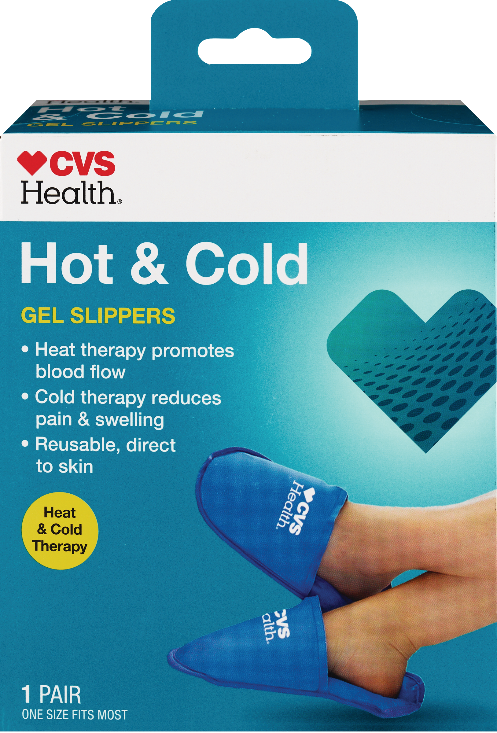 CVS Health Hot/Cold Gel Slippers