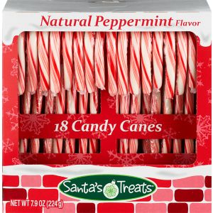 Santa's Treats Peppermint Candy Canes, 8 OZ
