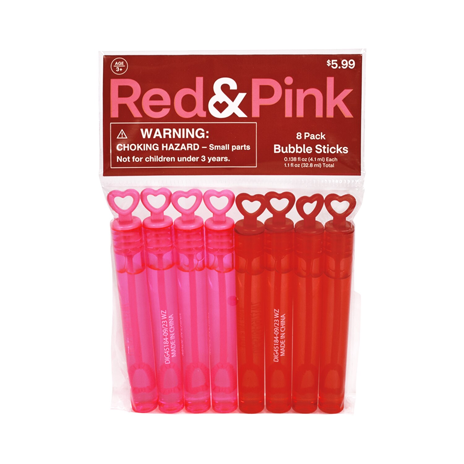 Red & Pink Bubble Sticks, 8pk - 8 Ct , CVS