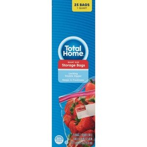 Total Home Storage Bags, 25 Ct , CVS