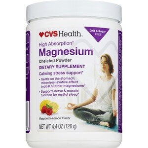 CVS Health - Magnesio de alta absorción, sin azúcar, 4.4 oz