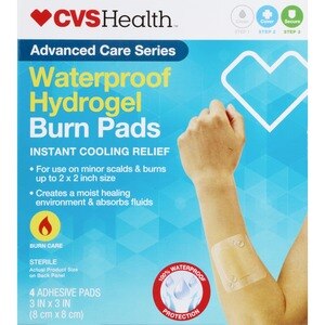 CVS Health Sterile Hydrogel Burn Pads 4CT