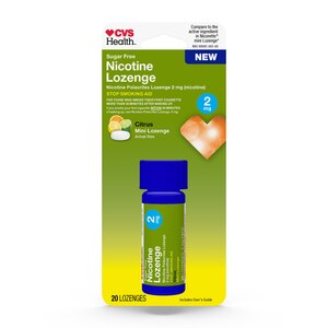 CVS Health Sugar Free Nicotine 2mg Lozenge, Citrus, 20 Ct