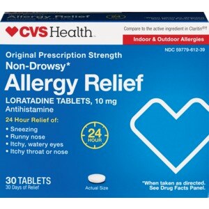  CVS Allergy Relief Loratadine Tablets 10mg 