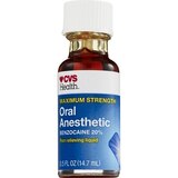CVS Health Oral Anesthetic, Benzocaine 20% Maximum Strength Pain Relieving Liquid, thumbnail image 4 of 4
