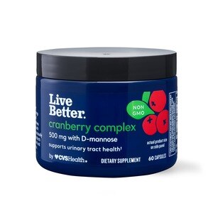 Live Better Cranberry Complex with D-Mannose, 60 CT