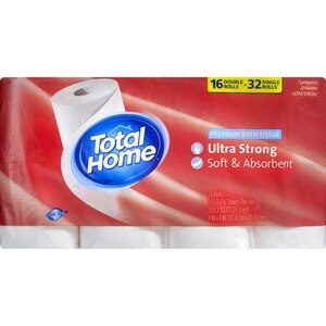 Total Home Premium Bath Tissue Ultra Strong
