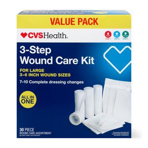 CVS Health Wound Care Kit Assortment, Large Wounds, 30 Ct