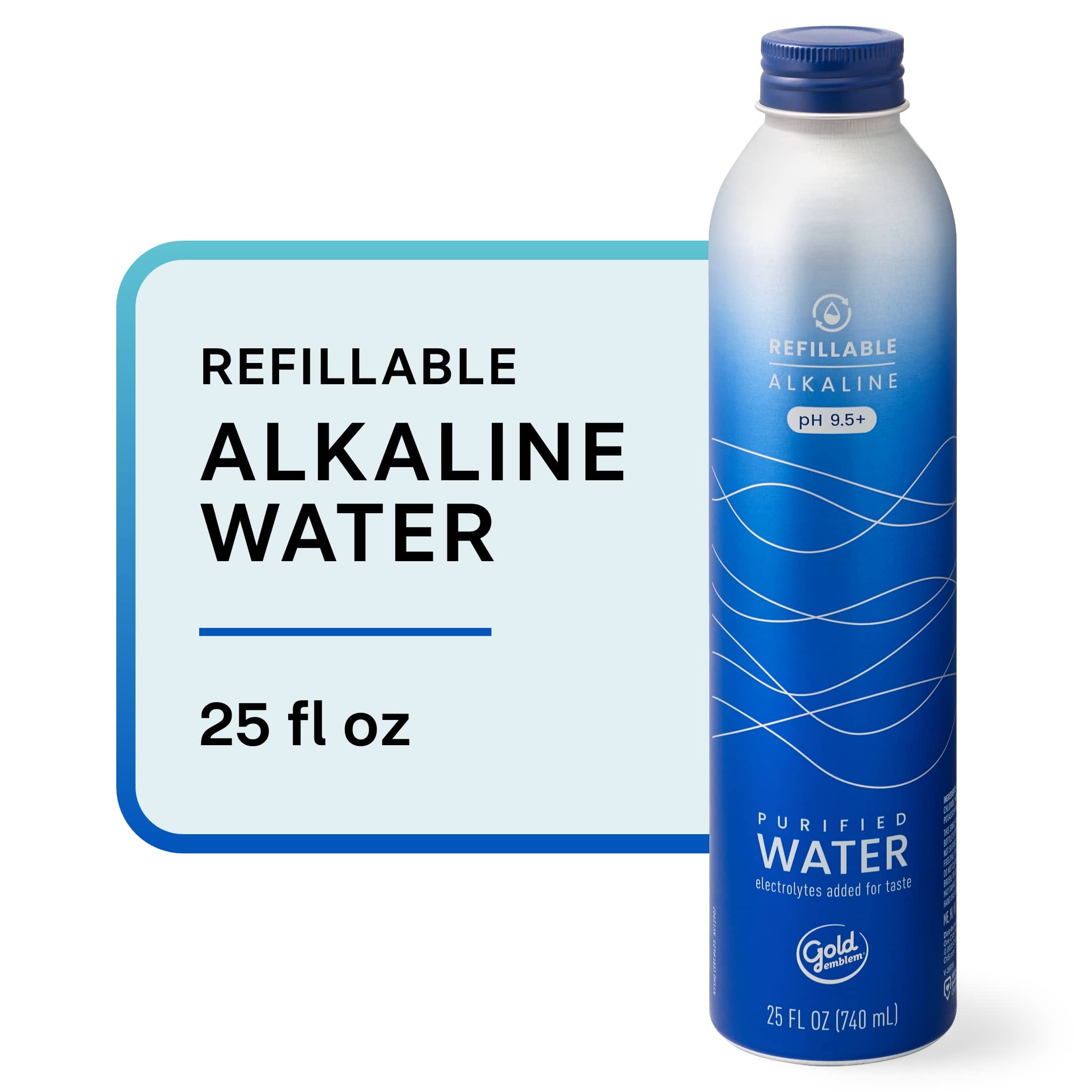 Gold Emblem Refillable Alkaline Water - 25 oz | CVS