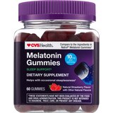 CVS Health Melatonin Gummies, Strawberry, 10mg, 60 CT, thumbnail image 1 of 5