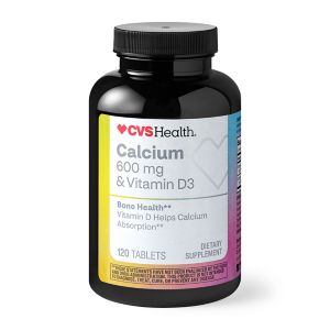 Cvs Health Calcium Vitamin D3 Tablets 600mg 120ct