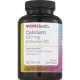CVS Health Calcium & Vitamin D3 Tablets, 120 CT, thumbnail image 1 of 7