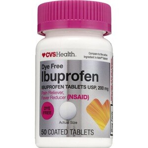  CVS Health Dye Free Ibuprofen 200mg Tablets 