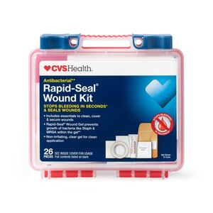 CVS Health Emergency Bleeding/Rapid-Seal Wound Kit, 26 Pieces