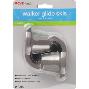 CVS Health Walker Rubber Glide Skis