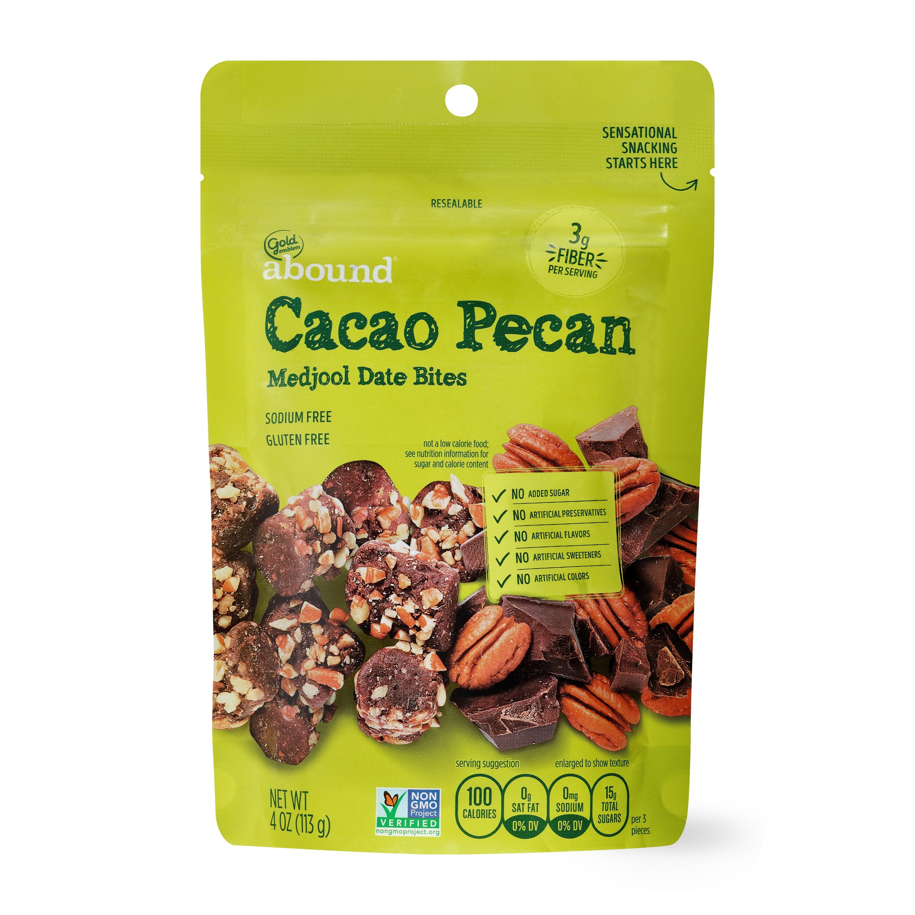 Gold Emblem Abound Cacao Pecan Medjool Date Bites, 5 Oz - 4 Oz , CVS