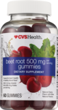 CVS Health Beet Root 500 mg Gummies, 60CT, thumbnail image 1 of 3