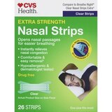 CVS Health Extra Strength Nasal Strips, Clear, 26 CT, thumbnail image 1 of 5