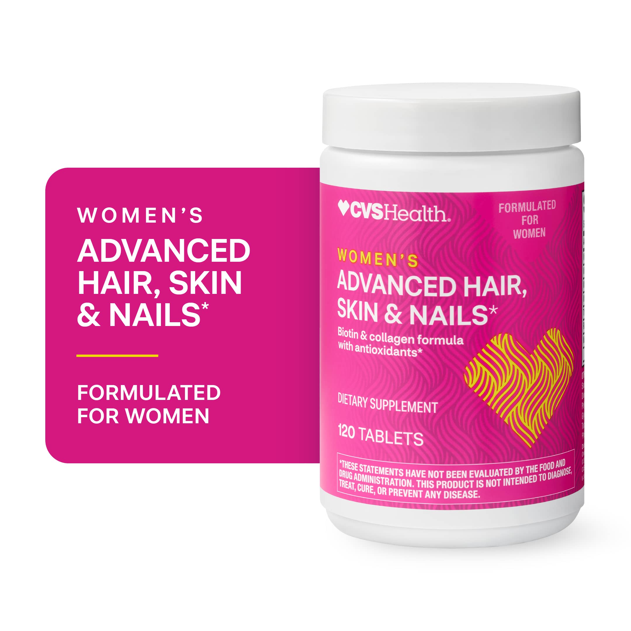 CVS Health Women's Advanced Hair, Skin & Nails*, 120 Ct