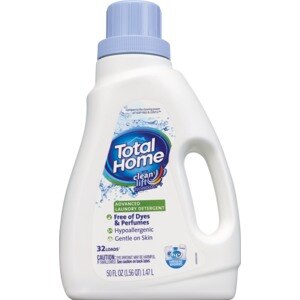 Total Home Top Clean Laundry Liquid, Free And Clear, 50 Oz , CVS