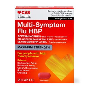 CVS Health Maximum Strength Flu HBP Tablets, 20CT