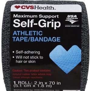 CVS Health Self-Grip Athletic Tape/Bandage, Black