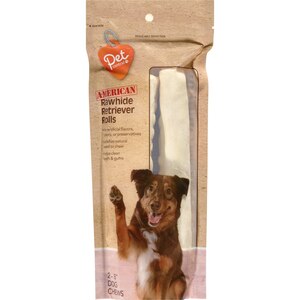 Pet Central Natural American Rawhide Retriever Rolls, 2CT