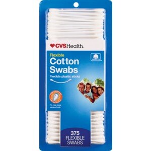  CVS Health Cotton Swabs Plastic Sticks Double Tipped 
