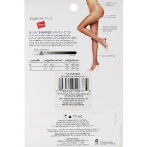 Hanes Shapewear Size Chart