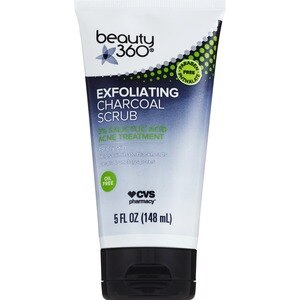 Beauty 360 - Exfoliante para el rostro con carbón, 5 oz