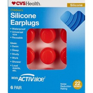 CVS Health Children's Silicone Earplugs, 12CT
