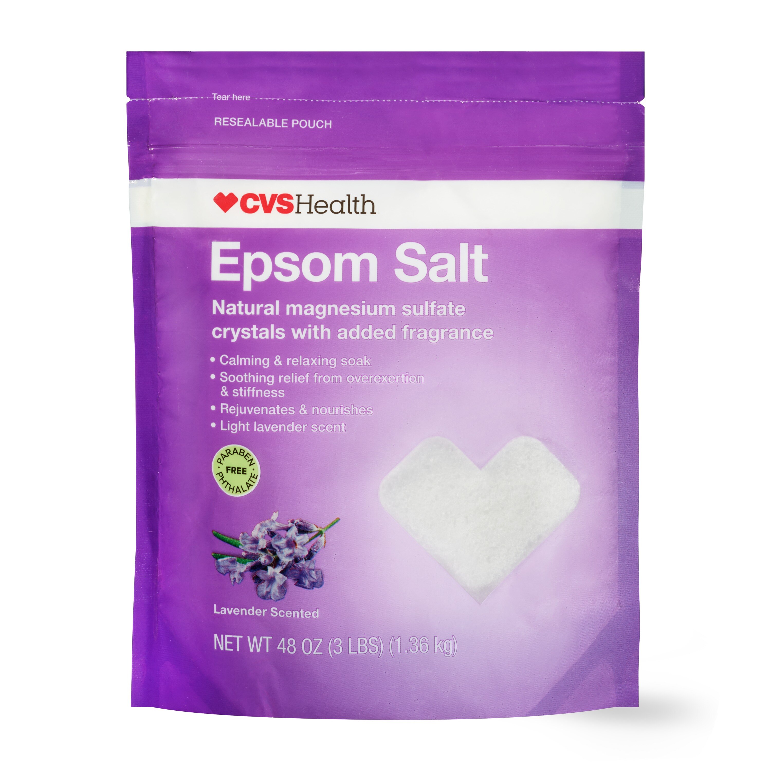 CVS Health Epsom Salt, Lavender, 48 Oz