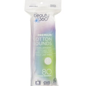  Beauty 360 Premium Cotton Rounds 