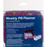 CVS Health Weekly Pill Planner with Fashion Pouch, thumbnail image 2 of 3