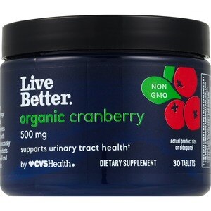 Live Better Organic Cranberry, 30 CT