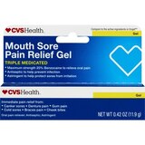 CVS Health Triple Medicated Mouth Sore Pain Relief Gel, 0.42 OZ, thumbnail image 1 of 4