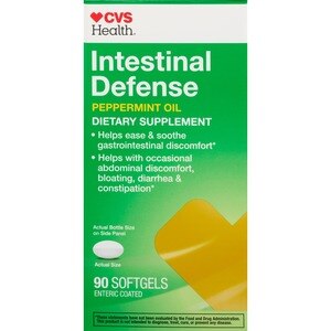 CVS Health Intestinal Defense Peppermint Oil Softgels, 90CT
