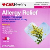 CVS Health Allergy Relief Diphenhydramine Capsules, thumbnail image 1 of 2