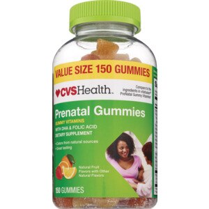 CVS Health Prenatal Fruit Flavored Gummies with DHA & Folic Acid, 150CT