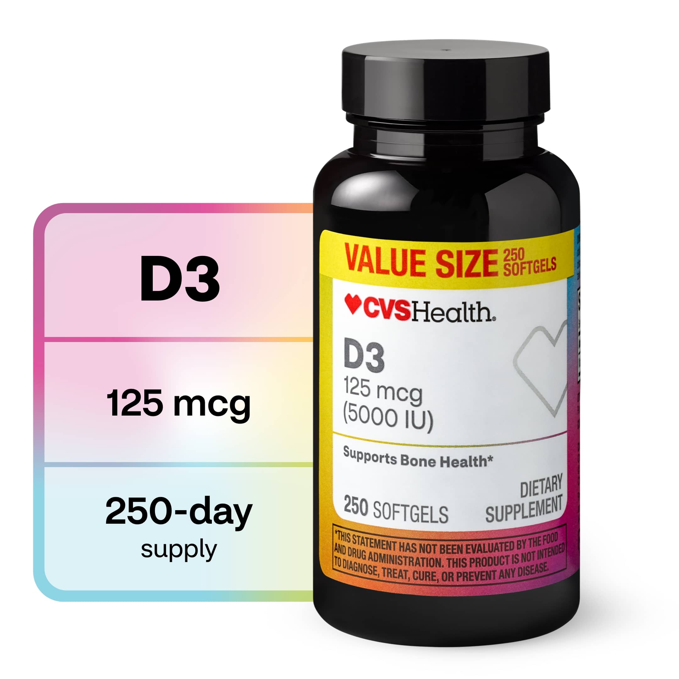  CVS Health D3 5000 IU, 250CT 