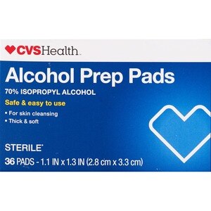 CVS Health, 70% Isopropyl Alcohol Prep Pads, 36 Ct