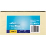 Caliber Sticky Notes, 12 Pack, 1200 CT, thumbnail image 1 of 1