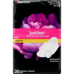 CVS Health Petites Ultra Thin Pads With Wings, 36CT