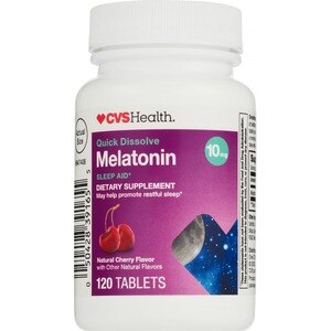 CVS Health Melatonin Quick Dissolve Tablets 10mg, 120CT