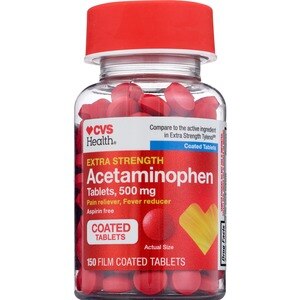 CVS Health Extra Strength Acetaminophen 500mg tablets, 150 CT
