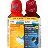 CVS Health Day + Nighttime Cold & Flu Relief Liquid Combo Pack, 2 12 OZ bottles, thumbnail image 1 of 9