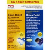 CVS Health Maximum Strength Sinus Relief Acetaminophen Day + Night Combo Pack, 24 CT, thumbnail image 1 of 4