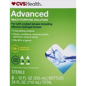 CVS Health Advanced Multi-Purpose Solution, Twin Pack - 12 Oz